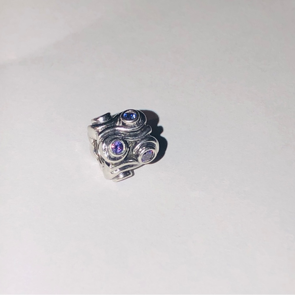Authentic Pandora Ocean Wave Charm - Picture 3 of 7